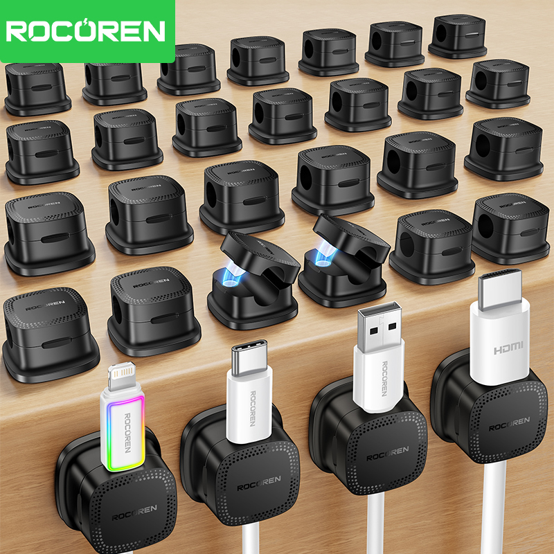 Pegboard Office Organizer - ROCOREN 30PCS Clipes Magnéticos Organizadores de
