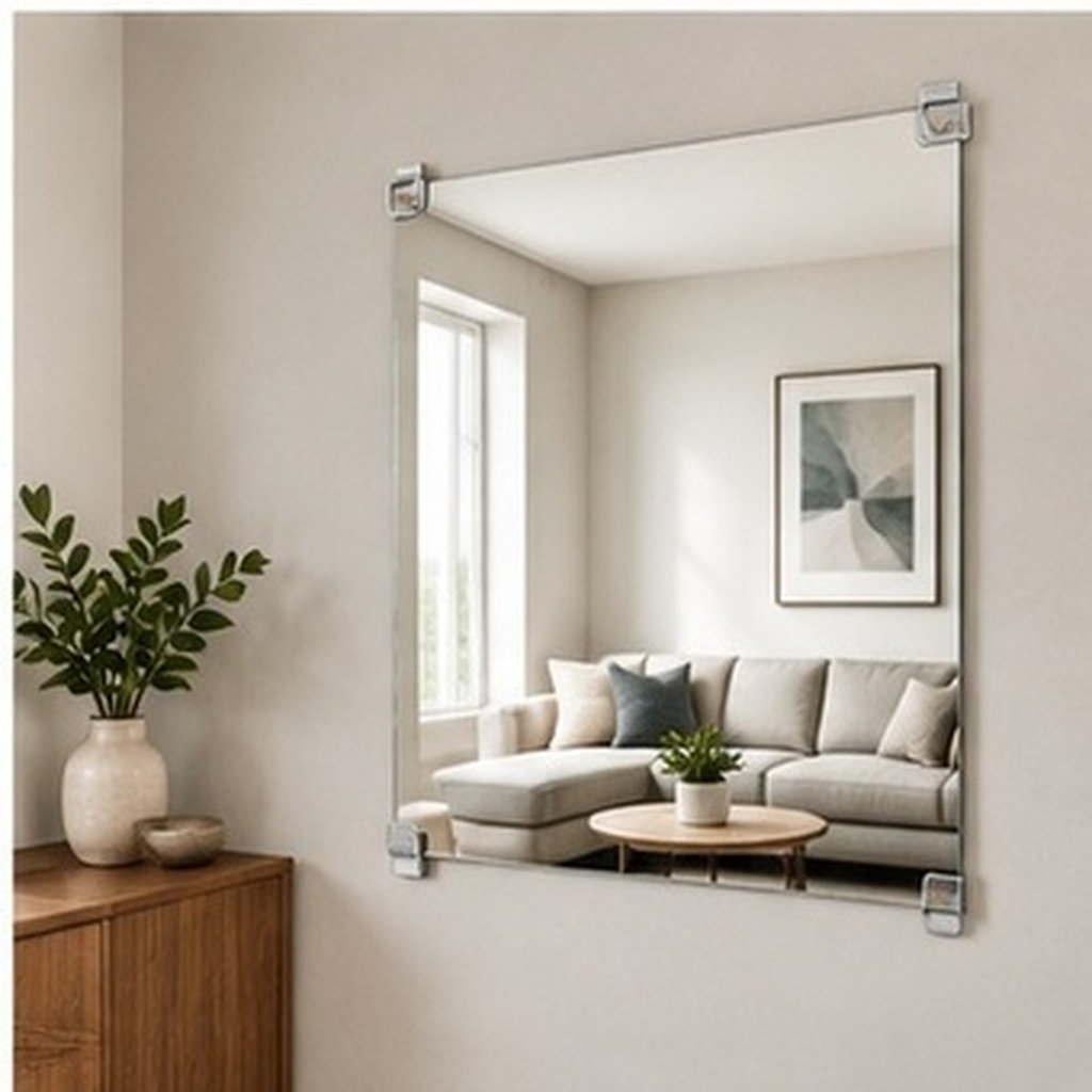 Office Furniture Hardware - 1 conjunto de clipes de espelho