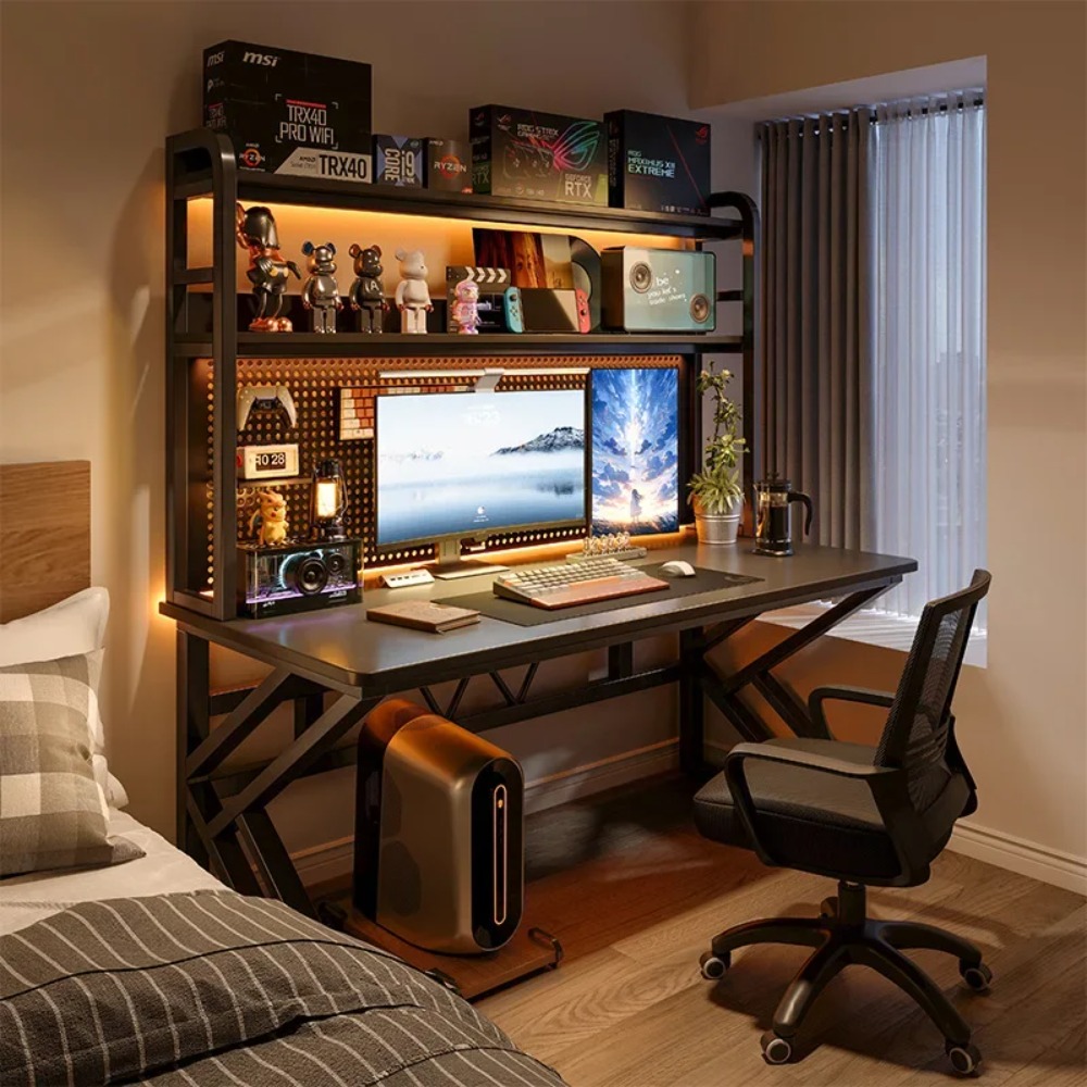 Gaming Desk With Hutch - Mesa de Jogos com Estante e