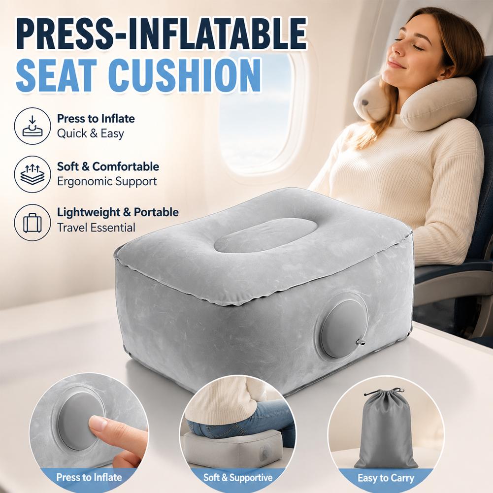 Almofada de Ar Inflável Portát - Office Footrest Cushion avaliação e preço