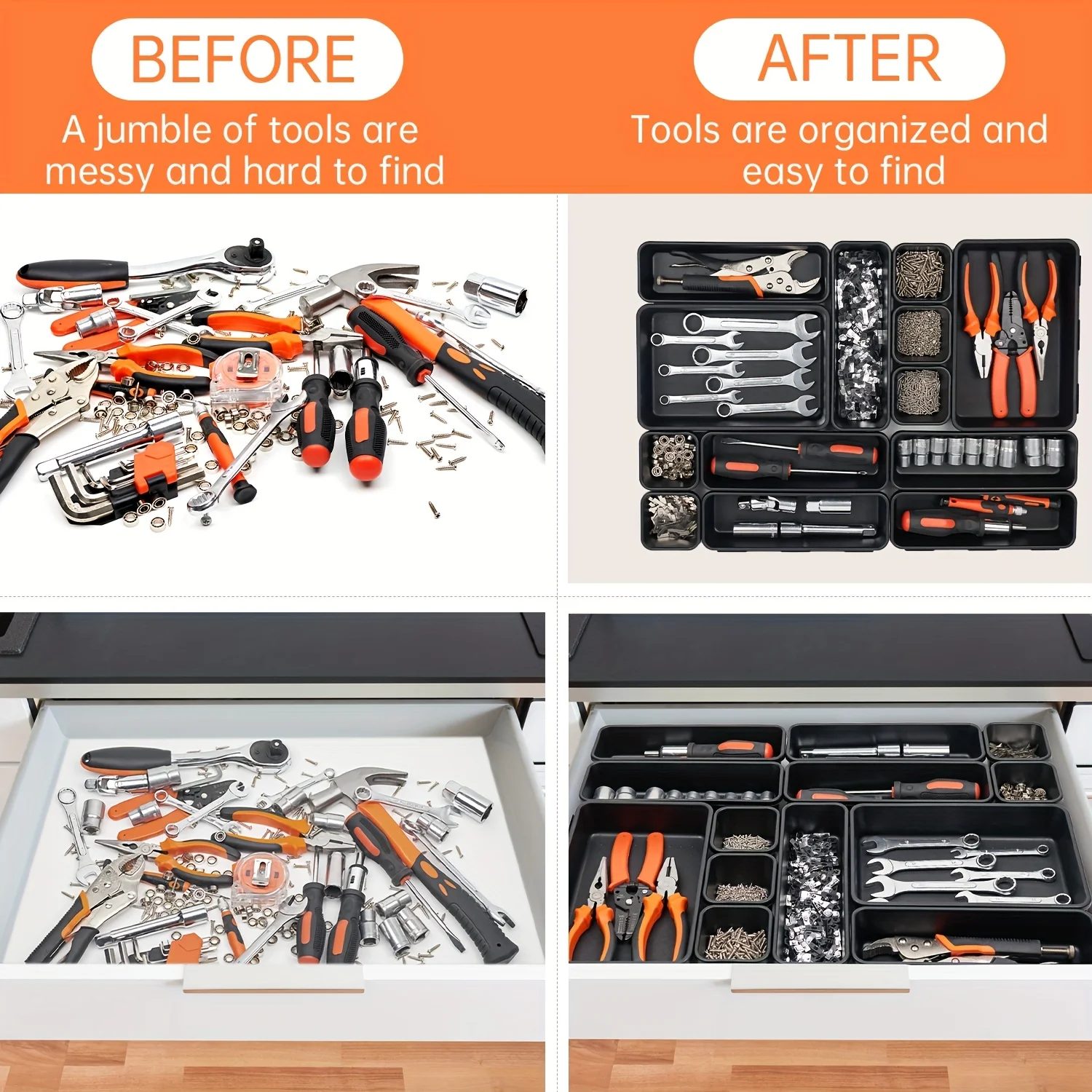 8/22/32 pçs caixa organizadora - Office Furniture Hardware avaliação e preço