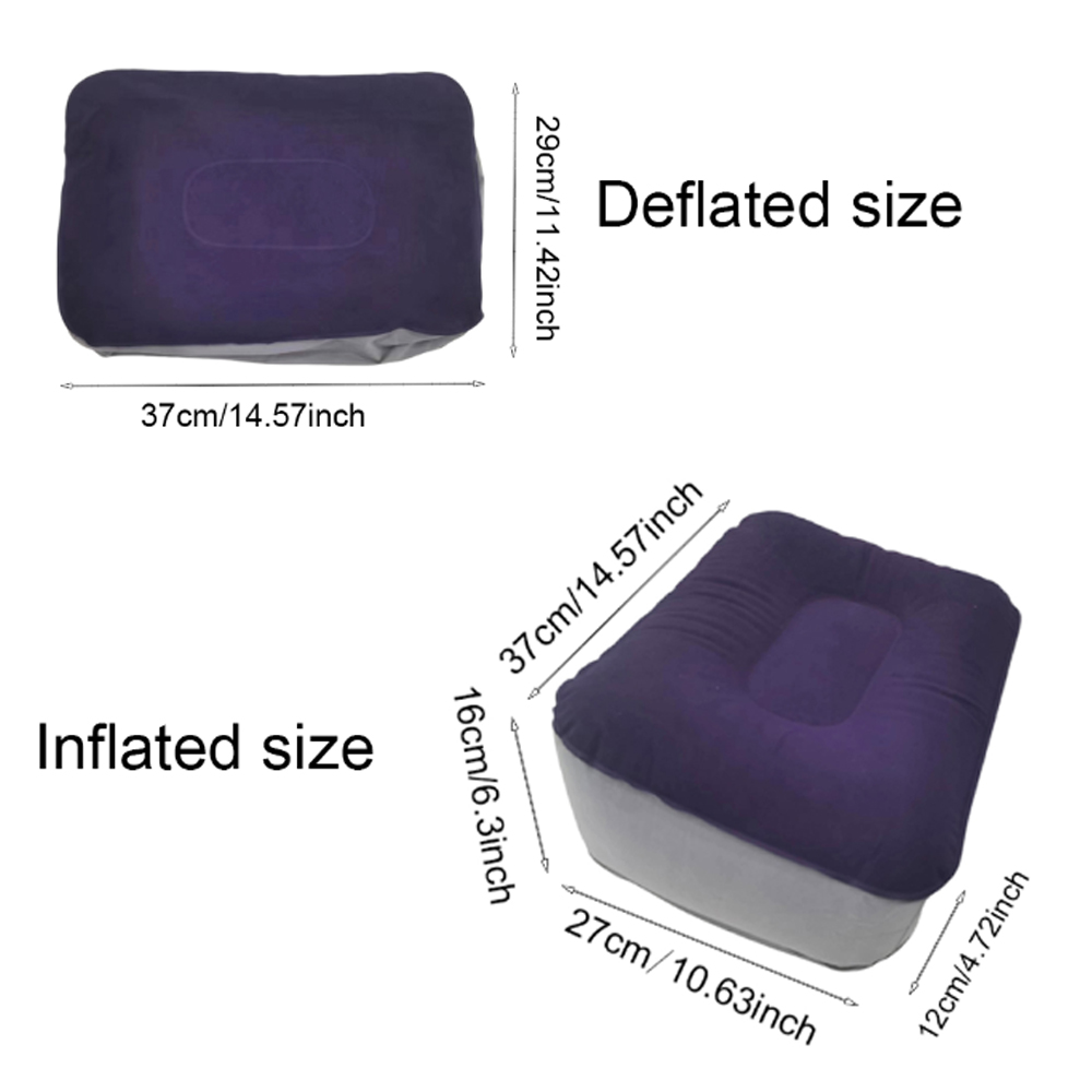 Travesseiro inflável para apoi - Office Footrest Cushion avaliação e preço