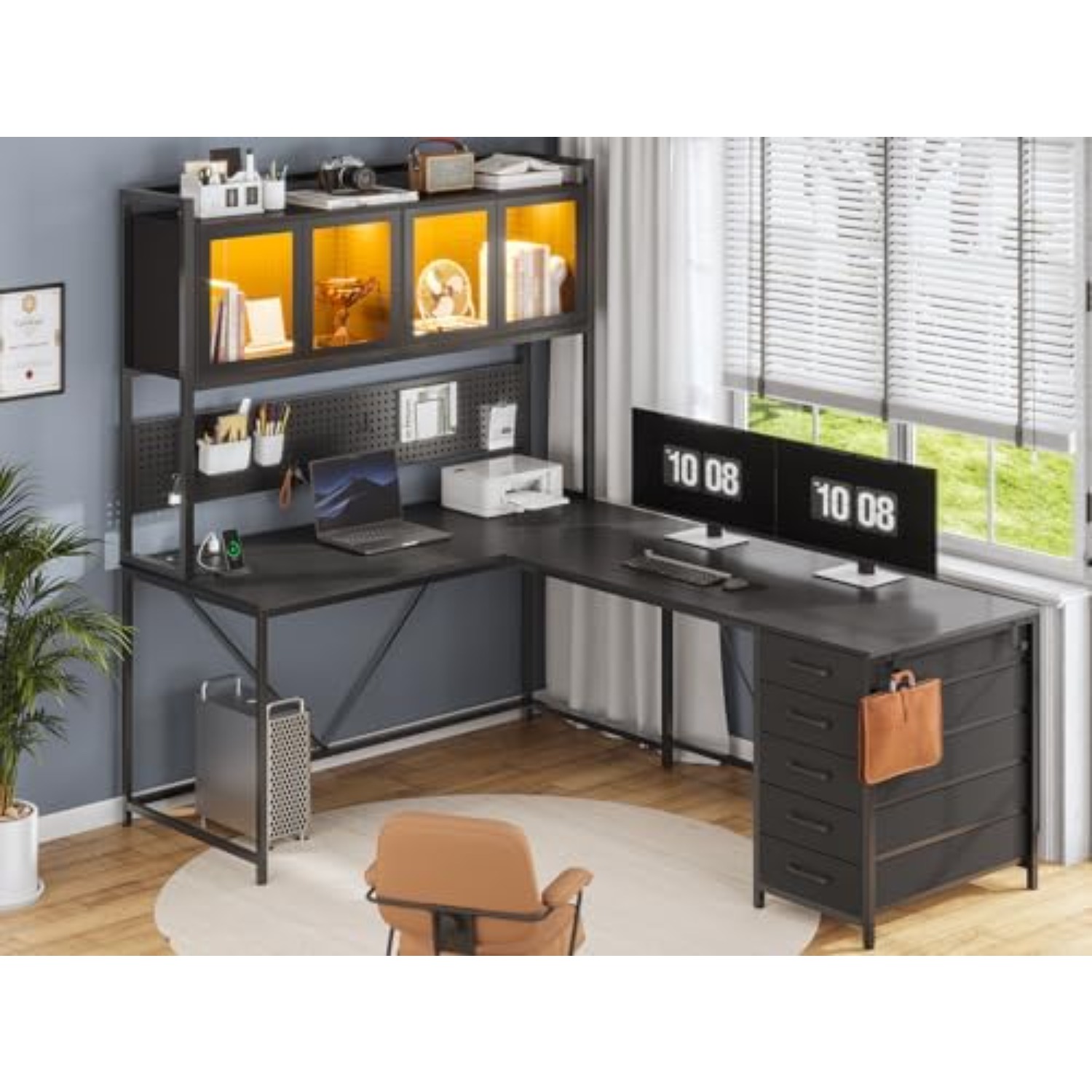Mesa de Canto para Jogos em Fo - Gaming Desk With Hutch avaliação e preço