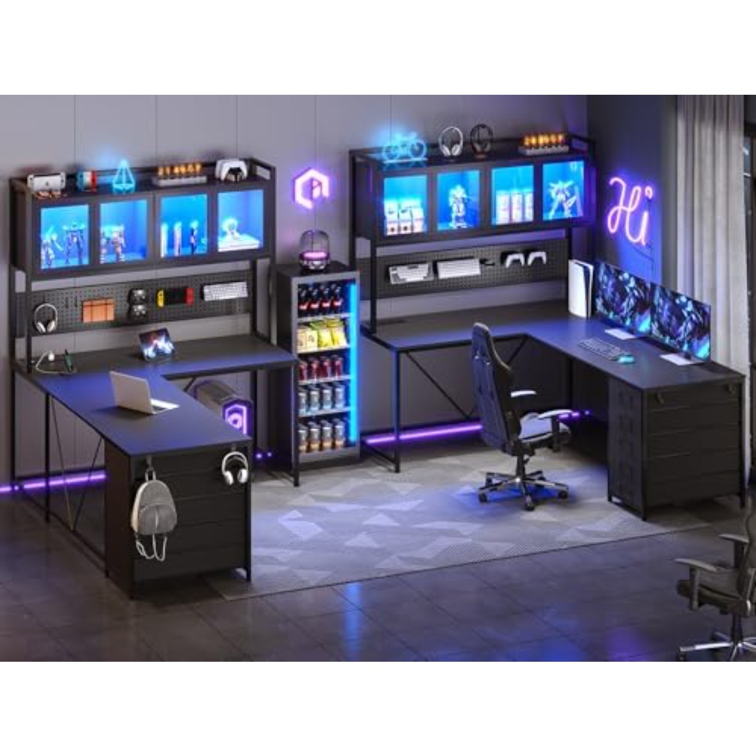 Mesa de Canto para Jogos em Fo - Gaming Desk With Hutch avaliação e preço